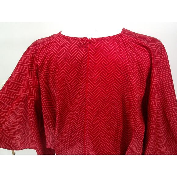 Moos Studio Designer Burnt Orange Kimono Style Party Chic Mini Dress 40/Small - Picture 8 of 12